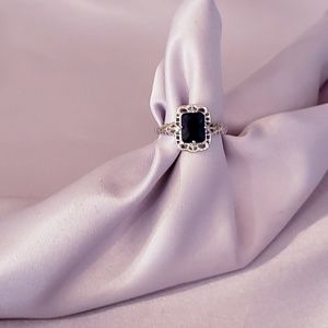 Jewelry - STERLING SILVER (faux) Sapphire Ring Jewelry - STERLING SILVER (faux) Sapphire Ring